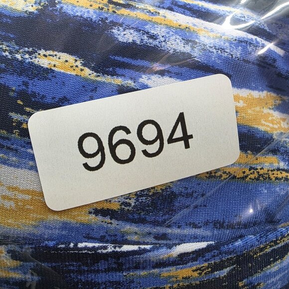 Womens Ruby Rd Sleeveless Blue Yellow Abstract Print Maxi Dress Polyester XL - Picture 6 of 6